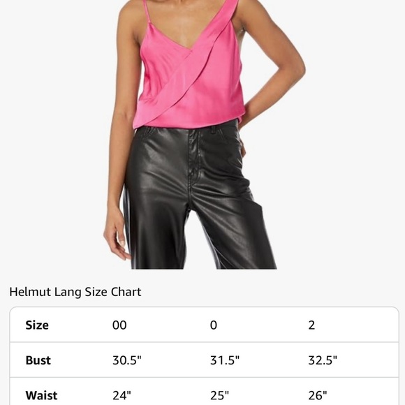 NWOT RARE Helmut Lang Rent the Runway Sash Slip Tank in Hot Pink Size 2 - Picture 3 of 11
